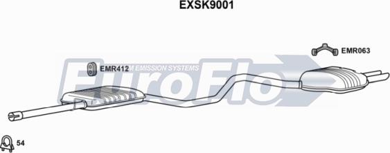 EuroFlo EXSK9001 - Pot de détente / silencieux arrière cwaw.fr