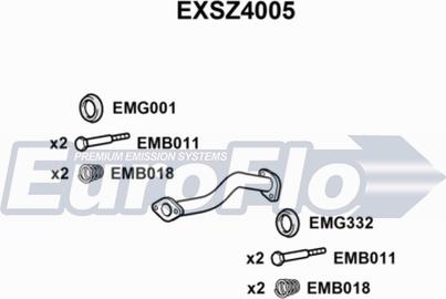 EuroFlo EXSZ4005 - Tuyau d'échappement cwaw.fr