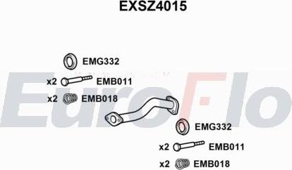 EuroFlo EXSZ4015 - Insert de silencieux, silencieux arrière cwaw.fr