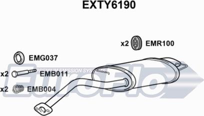 EuroFlo EXTY6190 - Silencieux arrière cwaw.fr