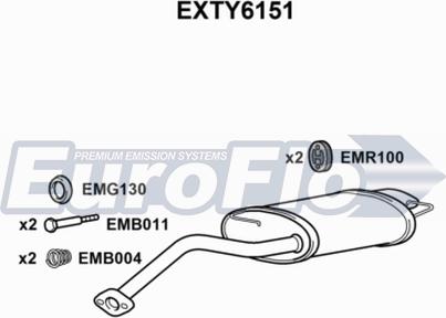 EuroFlo EXTY6151 - Silencieux arrière cwaw.fr