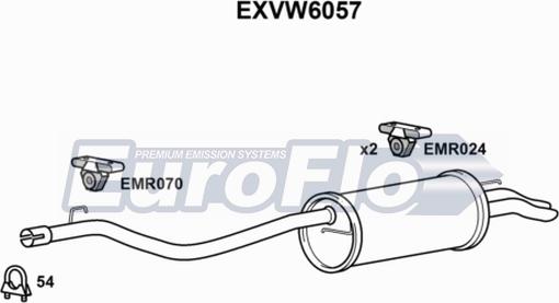 EuroFlo EXVW6057 - Silencieux arrière cwaw.fr