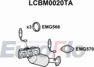 EuroFlo LCBM0020TA - Catalyseur cwaw.fr