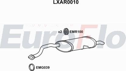 EuroFlo LXAR0010 - Insert de silencieux, silencieux arrière cwaw.fr