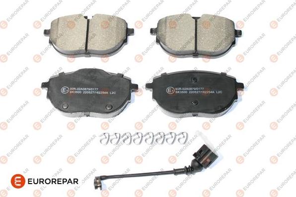 EUROREPAR 1697648880 - Kit de plaquettes de frein, frein à disque cwaw.fr