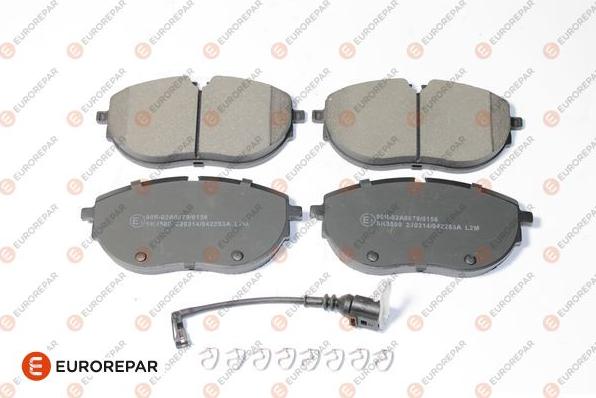 EUROREPAR 1697648780 - Kit de plaquettes de frein, frein à disque cwaw.fr