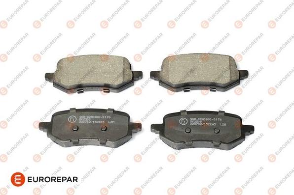 EUROREPAR 1697651580 - Kit de plaquettes de frein, frein à disque cwaw.fr