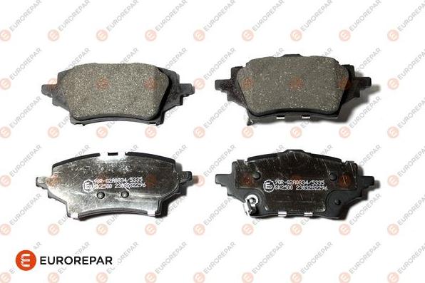 EUROREPAR 1697651680 - Kit de plaquettes de frein, frein à disque cwaw.fr