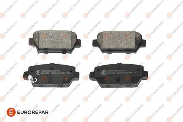 EUROREPAR 1697651280 - Kit de plaquettes de frein, frein à disque cwaw.fr