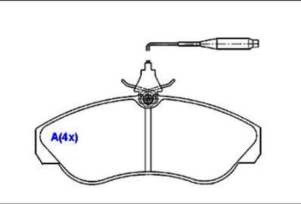 EUROREPAR 1643069380 - Kit de plaquettes de frein, frein à disque cwaw.fr