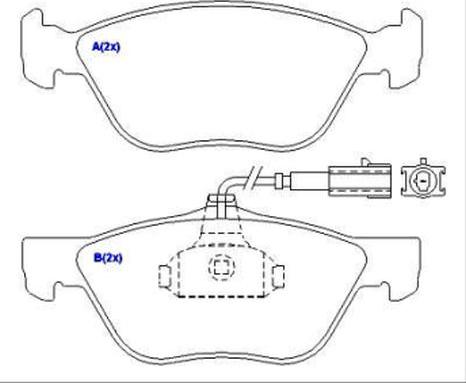 EUROREPAR 1643069280 - Kit de plaquettes de frein, frein à disque cwaw.fr