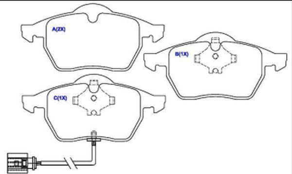 EUROREPAR 1643068080 - Kit de plaquettes de frein, frein à disque cwaw.fr