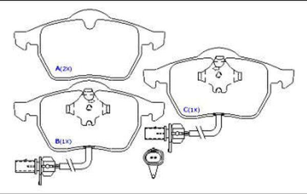 EUROREPAR 1643068180 - Kit de plaquettes de frein, frein à disque cwaw.fr