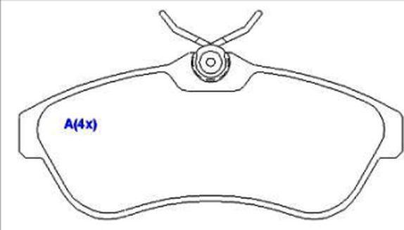 EUROREPAR 1643068780 - Kit de plaquettes de frein, frein à disque cwaw.fr