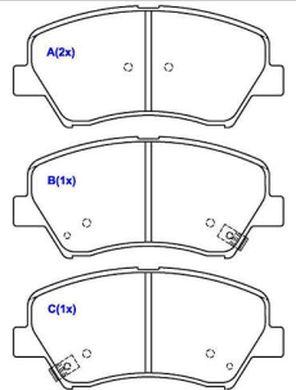 EUROREPAR 1643084080 - Kit de plaquettes de frein, frein à disque cwaw.fr