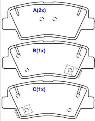 EUROREPAR 1643084880 - Kit de plaquettes de frein, frein à disque cwaw.fr