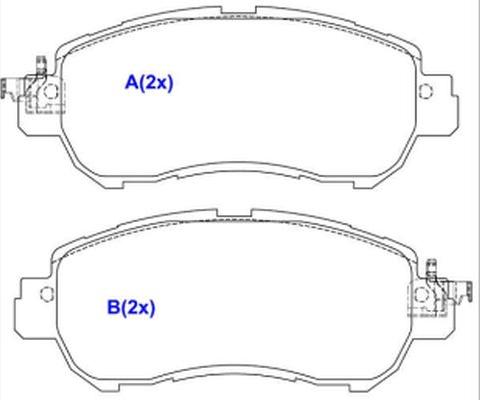 EUROREPAR 1643085280 - Kit de plaquettes de frein, frein à disque cwaw.fr