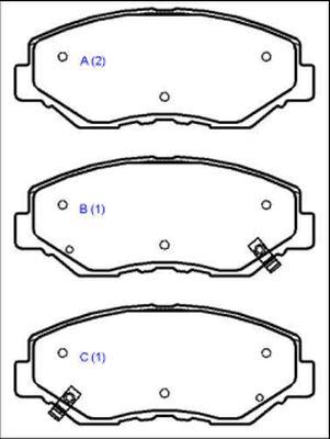 EUROREPAR 1643080580 - Kit de plaquettes de frein, frein à disque cwaw.fr