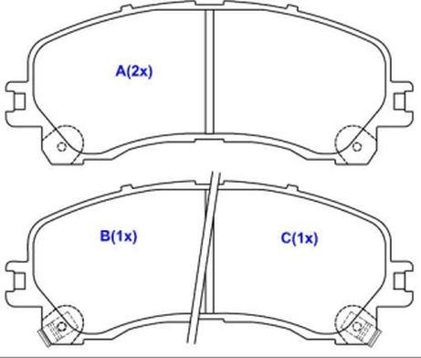 EUROREPAR 1643080080 - Kit de plaquettes de frein, frein à disque cwaw.fr