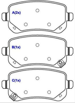 EUROREPAR 1643080180 - Kit de plaquettes de frein, frein à disque cwaw.fr