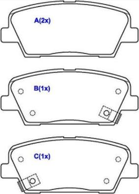 EUROREPAR 1643080880 - Kit de plaquettes de frein, frein à disque cwaw.fr