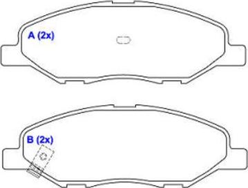 EUROREPAR 1643080280 - Kit de plaquettes de frein, frein à disque cwaw.fr