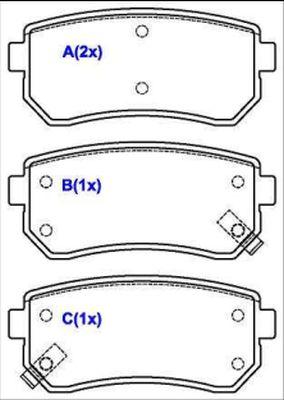 EUROREPAR 1643080780 - Kit de plaquettes de frein, frein à disque cwaw.fr