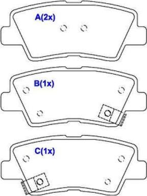 EUROREPAR 1643083980 - Kit de plaquettes de frein, frein à disque cwaw.fr