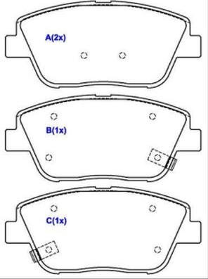 EUROREPAR 1643083880 - Kit de plaquettes de frein, frein à disque cwaw.fr