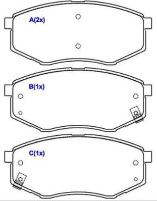 EUROREPAR 1643083780 - Kit de plaquettes de frein, frein à disque cwaw.fr