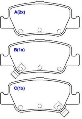 EUROREPAR 1643079280 - Kit de plaquettes de frein, frein à disque cwaw.fr