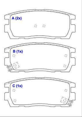 EUROREPAR 1643075180 - Kit de plaquettes de frein, frein à disque cwaw.fr