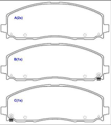 EUROREPAR 1643076180 - Kit de plaquettes de frein, frein à disque cwaw.fr