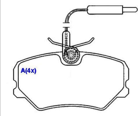 EUROREPAR 1643070580 - Kit de plaquettes de frein, frein à disque cwaw.fr