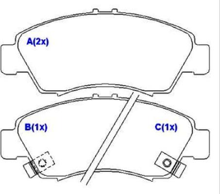 EUROREPAR 1643070180 - Kit de plaquettes de frein, frein à disque cwaw.fr