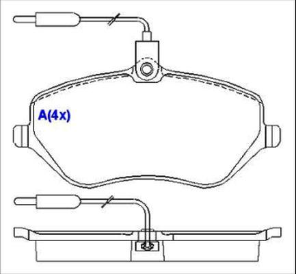 EUROREPAR 1643070780 - Kit de plaquettes de frein, frein à disque cwaw.fr