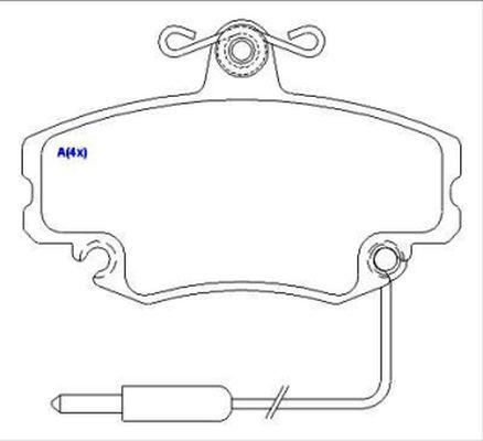 EUROREPAR 1643071480 - Kit de plaquettes de frein, frein à disque cwaw.fr