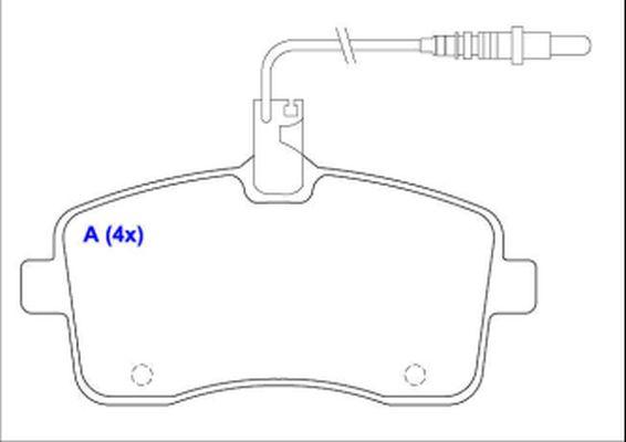 EUROREPAR 1643071180 - Kit de plaquettes de frein, frein à disque cwaw.fr