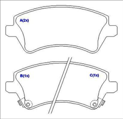 EUROREPAR 1643071880 - Kit de plaquettes de frein, frein à disque cwaw.fr