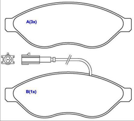 EUROREPAR 1643071280 - Kit de plaquettes de frein, frein à disque cwaw.fr