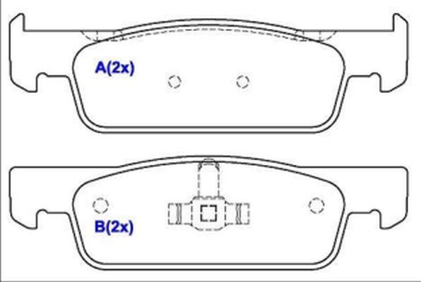 EUROREPAR 1643078680 - Kit de plaquettes de frein, frein à disque cwaw.fr