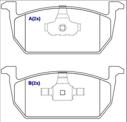 EUROREPAR 1643073080 - Kit de plaquettes de frein, frein à disque cwaw.fr