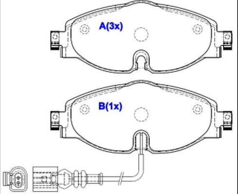 EUROREPAR 1643073280 - Kit de plaquettes de frein, frein à disque cwaw.fr