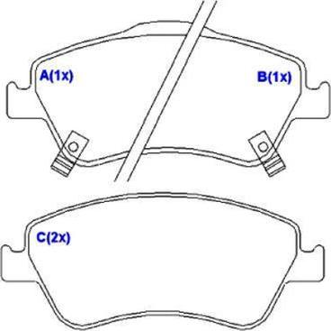 EUROREPAR 1643072480 - Kit de plaquettes de frein, frein à disque cwaw.fr