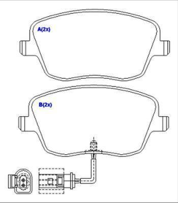 EUROREPAR 1643072680 - Kit de plaquettes de frein, frein à disque cwaw.fr