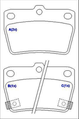 EUROREPAR 1643072080 - Kit de plaquettes de frein, frein à disque cwaw.fr