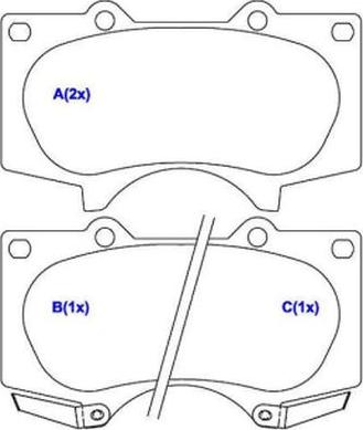 EUROREPAR 1643072180 - Kit de plaquettes de frein, frein à disque cwaw.fr