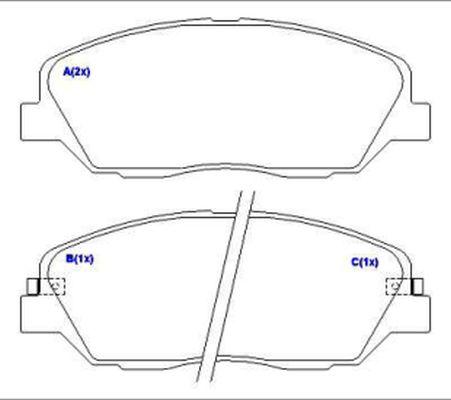 EUROREPAR 1643077580 - Kit de plaquettes de frein, frein à disque cwaw.fr