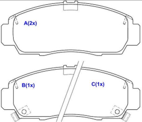 EUROREPAR 1643077380 - Kit de plaquettes de frein, frein à disque cwaw.fr