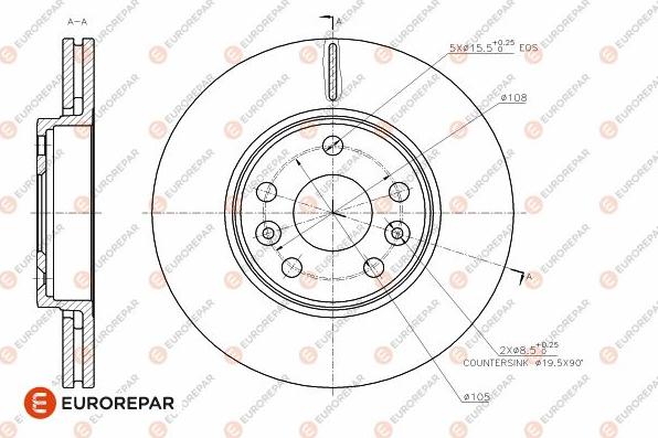 EUROREPAR 1642764780 - Disque de frein cwaw.fr